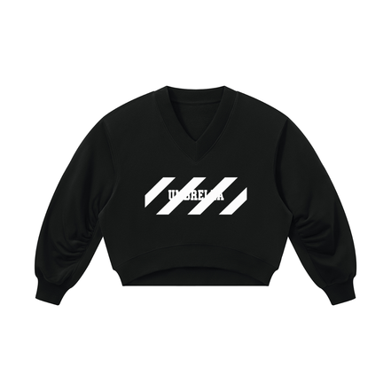 No Bad Days Women’s Crop V-Neck Sweatshirt