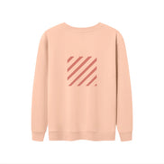Human Oversized Salmon/Teal Unisex Crewneck Sweatshirt