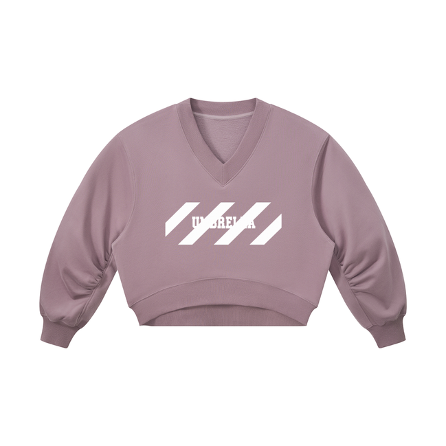 No Bad Days Women’s Crop V-Neck Sweatshirt
