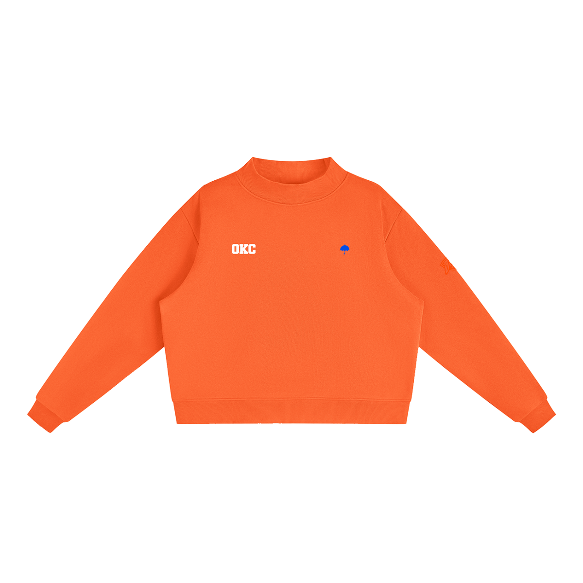Thunder OKC Fleece Mock-Neck Crew Sweatshirt