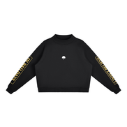 Essential Fleece Mock-Neck Crew Sweatshirt