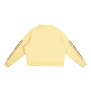 Fleece Mock-Neck Crew Sweatshirt I Don’t Believe In Bad Days