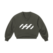 No Bad Days Women’s Crop V-Neck Sweatshirt
